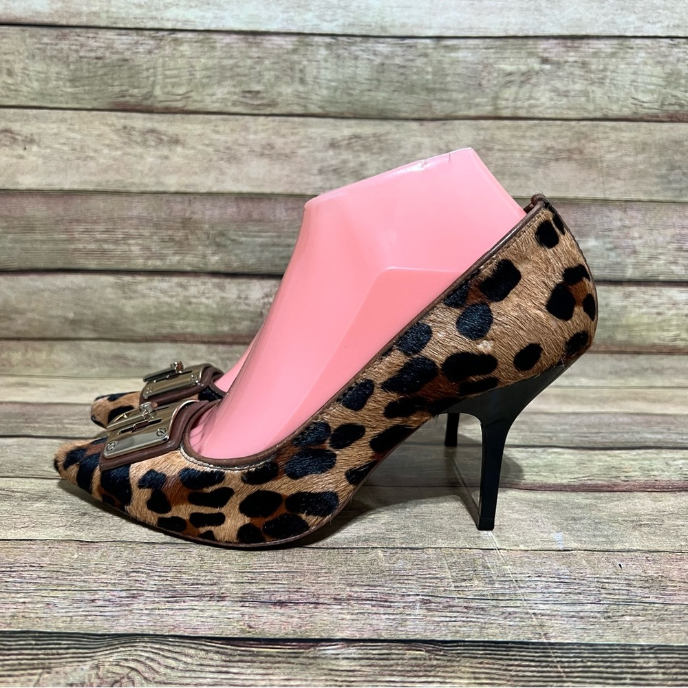 Tory Burch Leopard Print Celina Pointed Heels - image 1